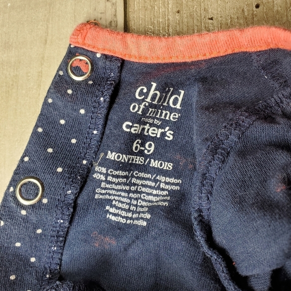 Child of Mine by Carter's and Old Navy Baby Girl 2pc Outfit Bundle 6-9m EUC - Picture 3 of 14